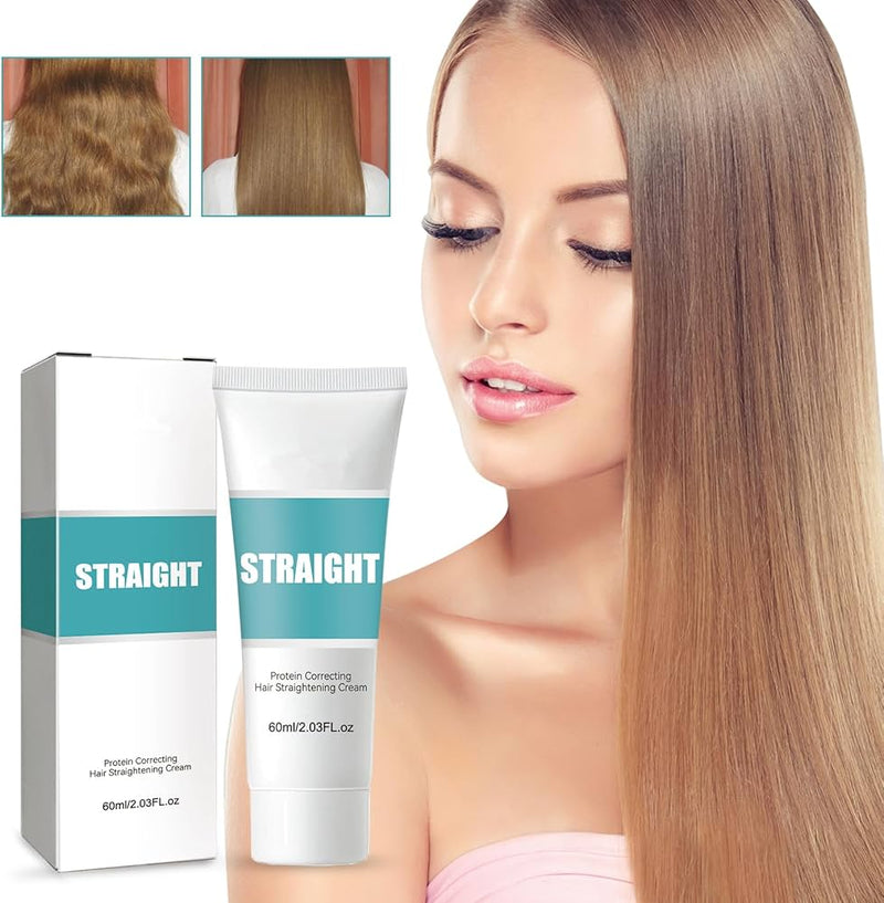 Crema para alisar el pelo