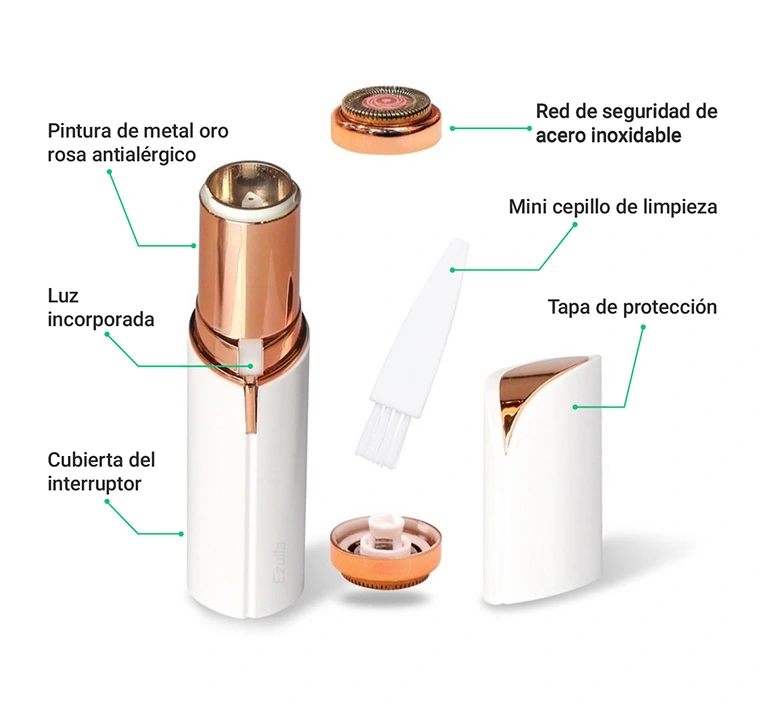 Depilador Facial En Forma De Pintalabios