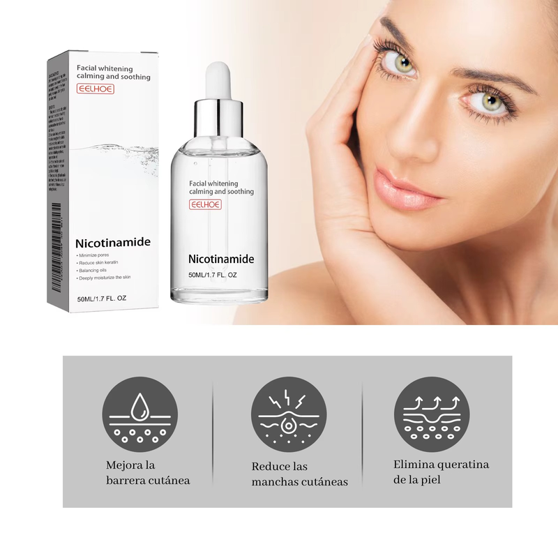 Serum facial con nicotinamida para cuidado de la piel