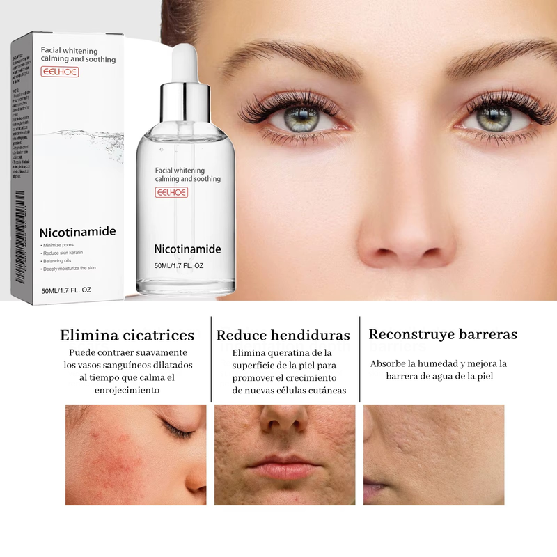 Serum facial con nicotinamida para cuidado de la piel