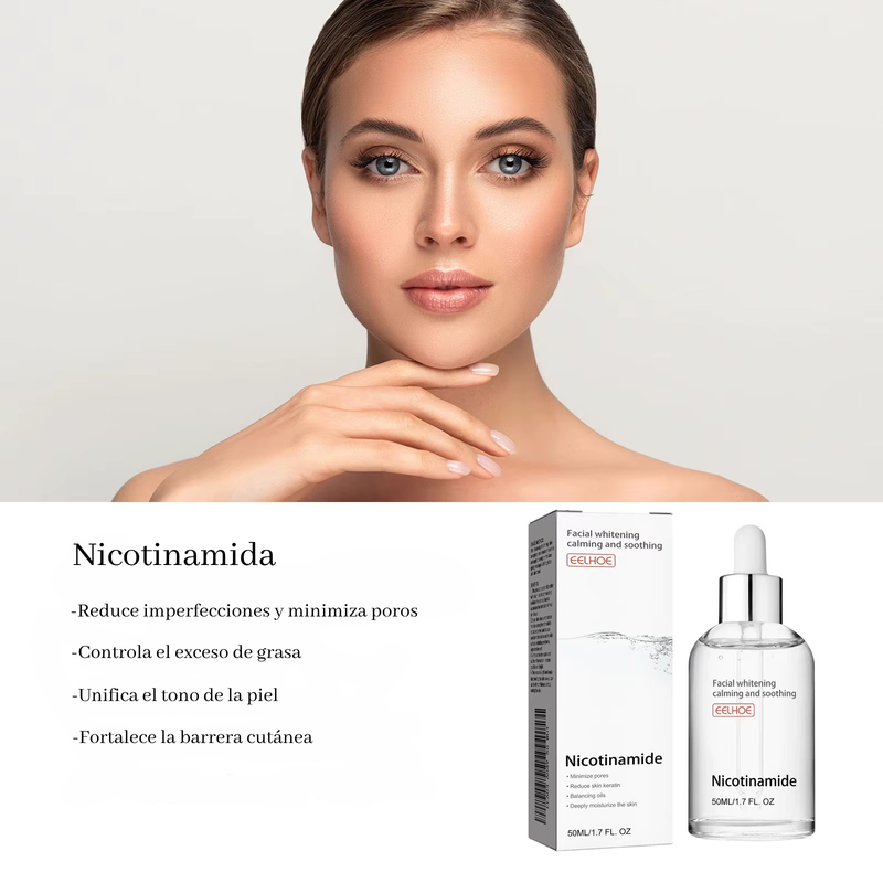 Serum facial con nicotinamida para cuidado de la piel