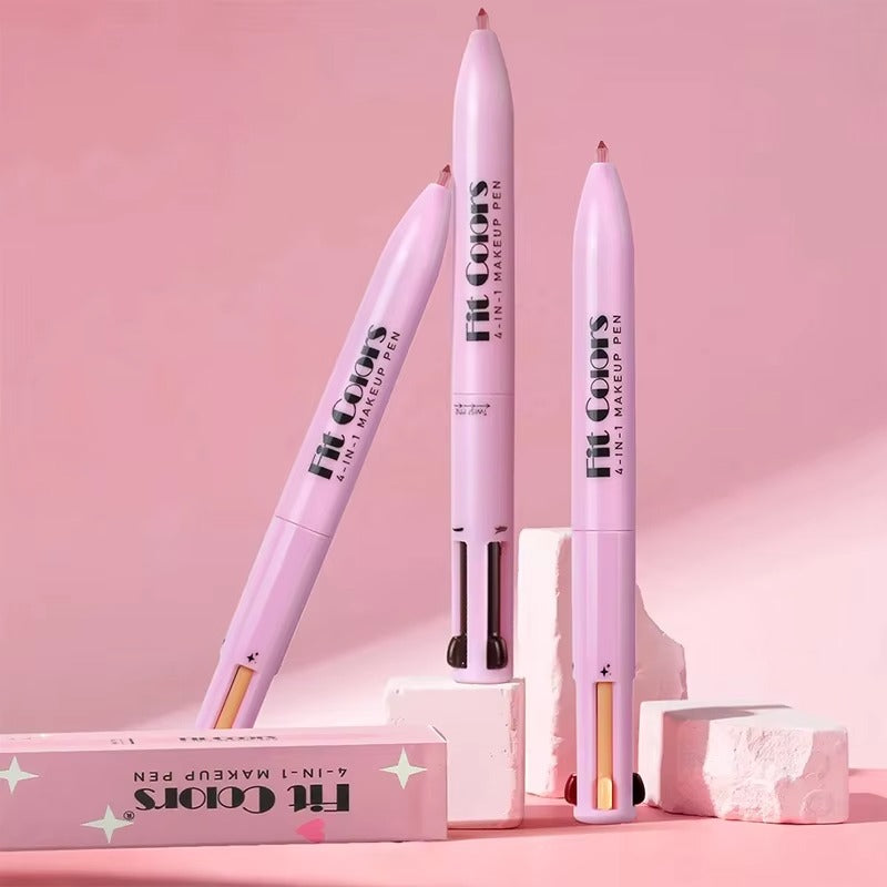Lápiz de maquillaje 4 en 1 multifuncional